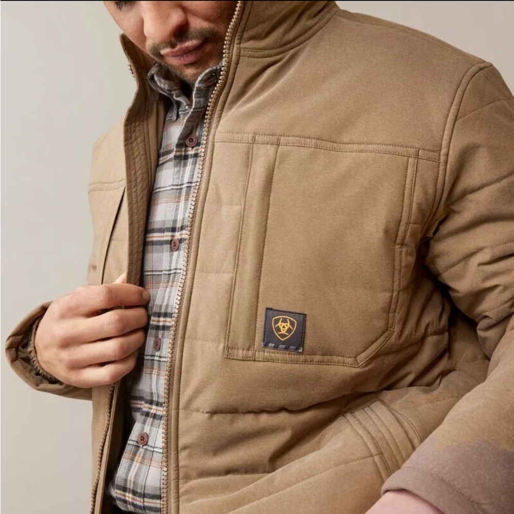 NWT Ariat Rebar Valiant Stretch Canvas Water Resistant Insulated Jacket - Size L - Picture 9 of 11
